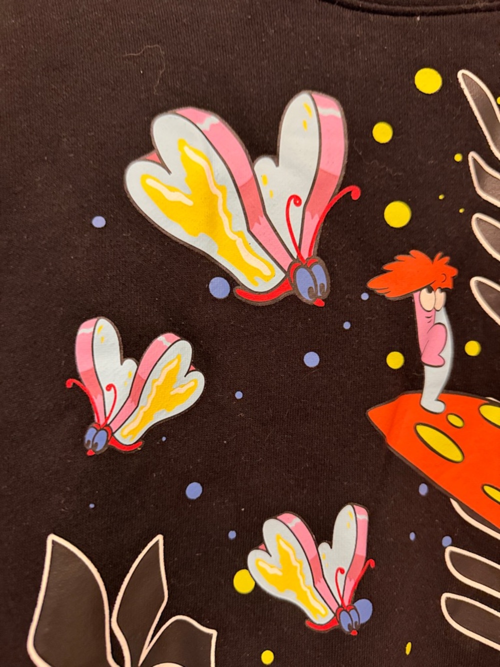 Disney Alice in Wonderland Crewneck Sweatshirt with Colorful Caterpillar - Picture 2 of 9